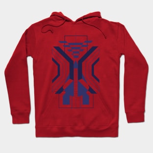 Geometric abstract tribal graphic Hoodie